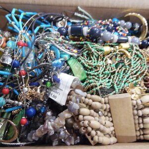 5 lbs costume jewelry for crafting broken tangled